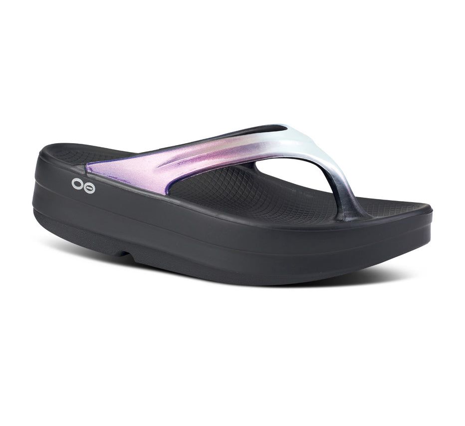 Oofos Women's Oomega Oolala Luxe - Flip Flops Purple ( SHMYN-9538 )